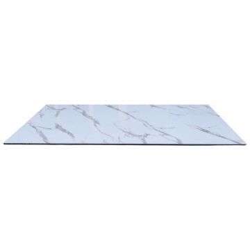 Byokuyan Dikdörtgen Kompakt 12mm Masa Tablası Beyaz Mermer - 80x140