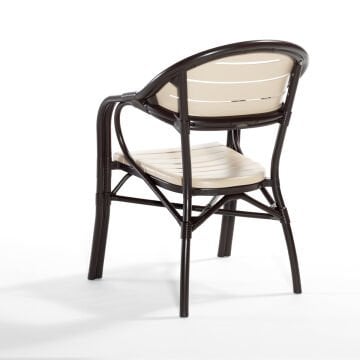 Byokuyan Bamboo Bahçe Balkon Veranda Teras Cafe Sandalyesi