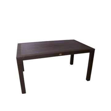 Byokuyan Rattan Bahçe Balkon Veranda Teras 90x150 Camsız  Masa