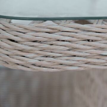 Byokuyan Serra Bahçe Balkon Veranda Teras 3'Lü Rattan Oturma Grubu