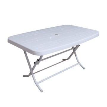 Byokuyan Premium Bahçe Balkon Veranda Teras Katlanır 90x150 Plastik Masa