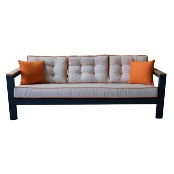 Byokuyan Rose Bahçe Balkon Veranda Teras 3+1+1 Alüminyum Oturma Grubu