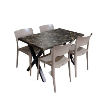 Byokuyan Pano Balkon Veranda Teras Mutfak 4+1 Verzalit 70x120 Masa Takımı